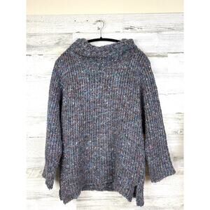 Anthropologie Relais Womens S Oversized Multi Cotton Long Sleeve Knit Sweater